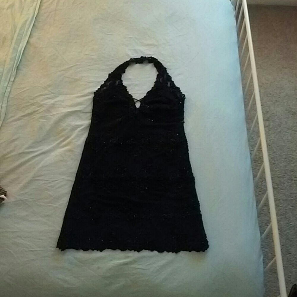 COPY - Black sexy sequence dress